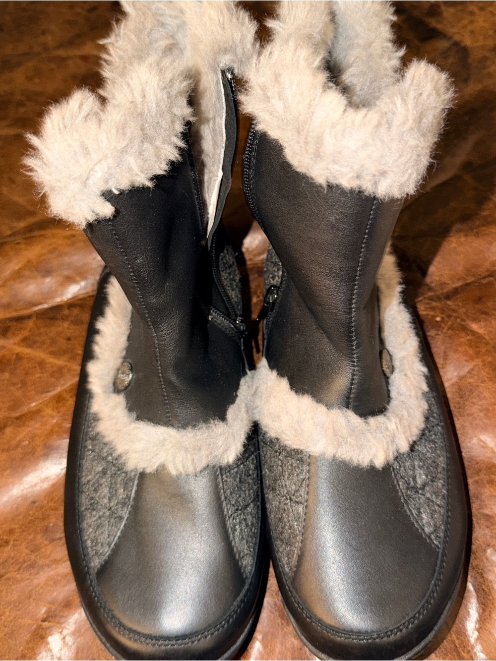 Jambu All Terra Design Quilted Winter Snow Boots - Faux Fur Trim 9.5